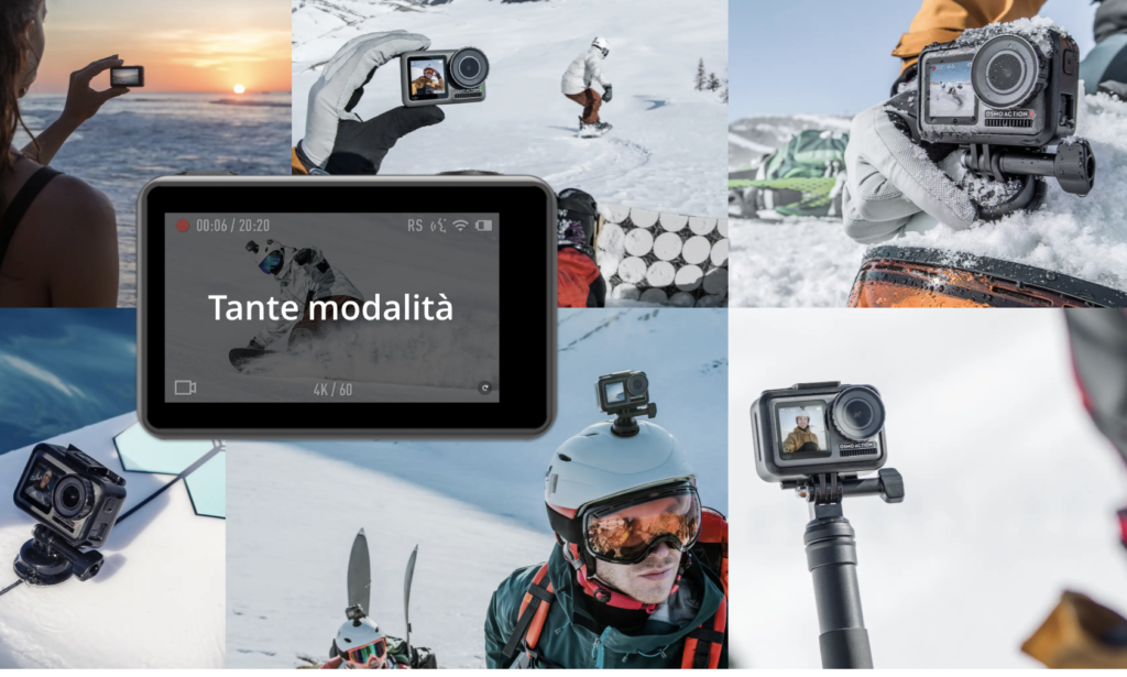 dji osmo action modalità di ripresa